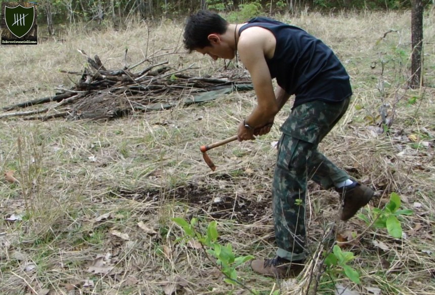Limpar local da fogueira